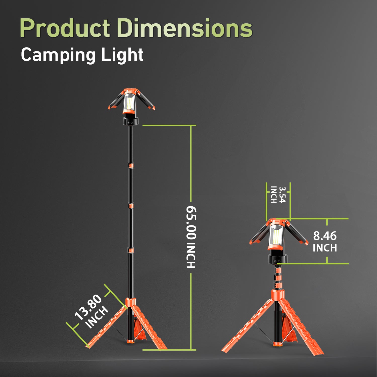 Buy and Get Free Work Light Hykoont IP66 Multifunctional Camping Light Type-C Charger