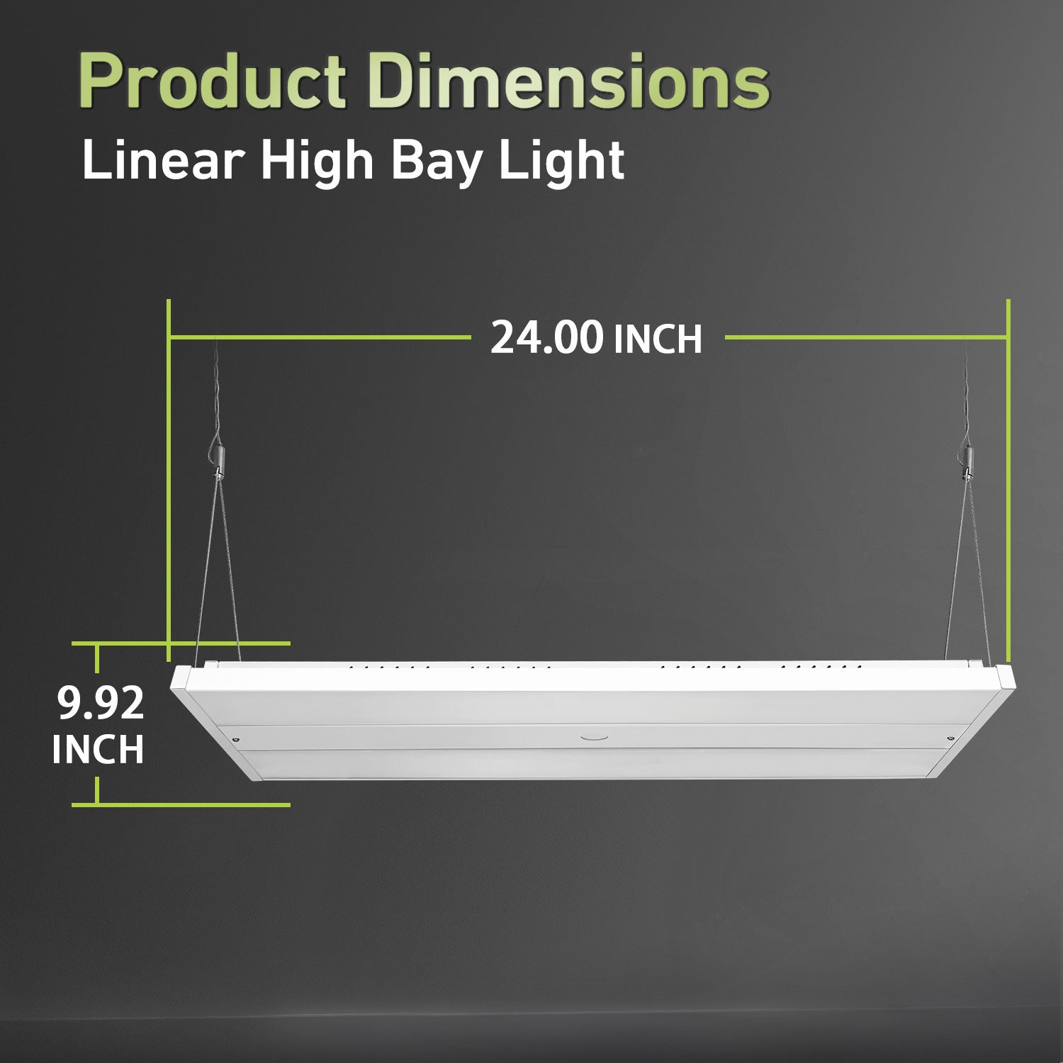 Hykoont GC376 150W 22500LM Linear LED High Bay Light UL DLC Certified