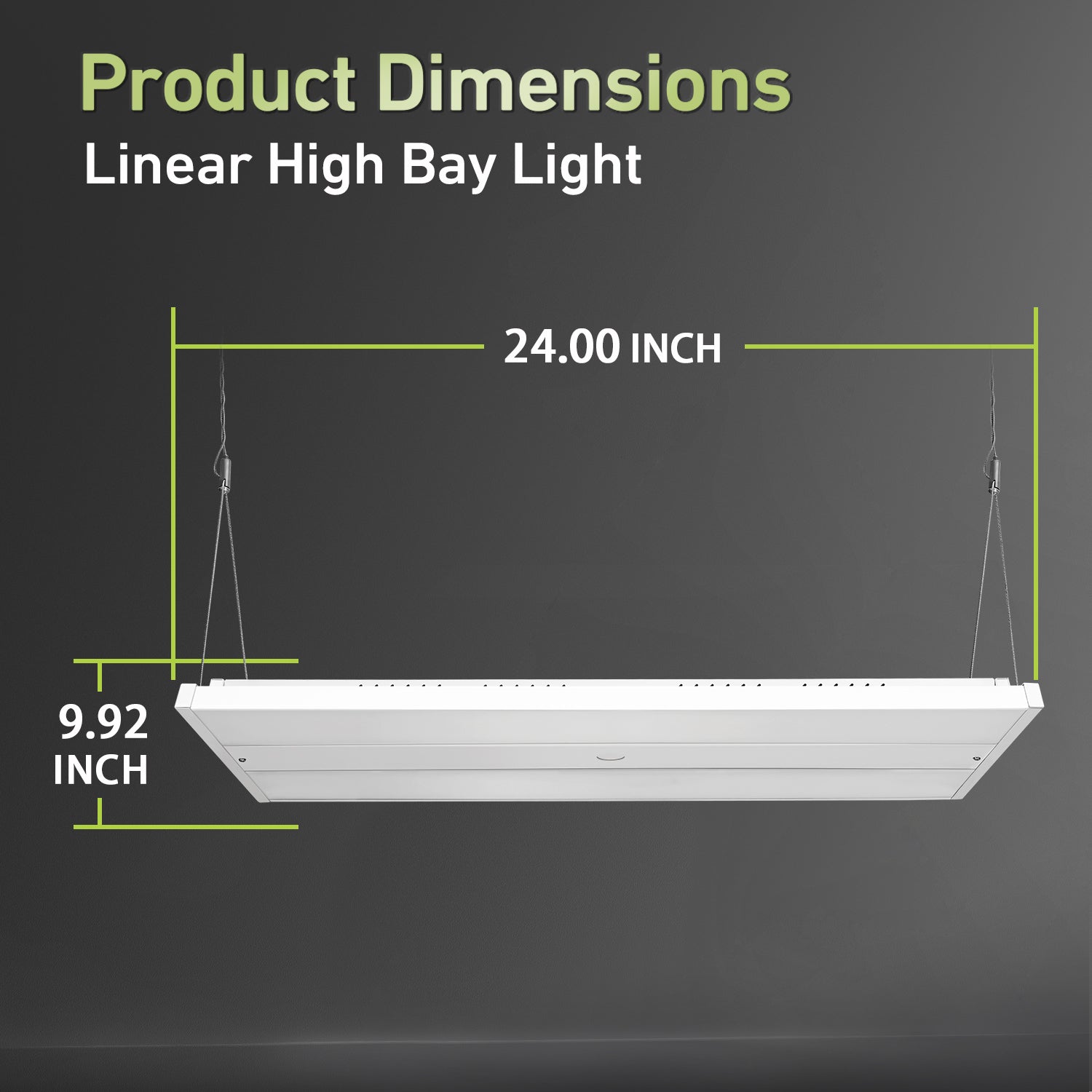 Hykoont 150W 22500LM Linear LED High Bay Light UL DLC Certified