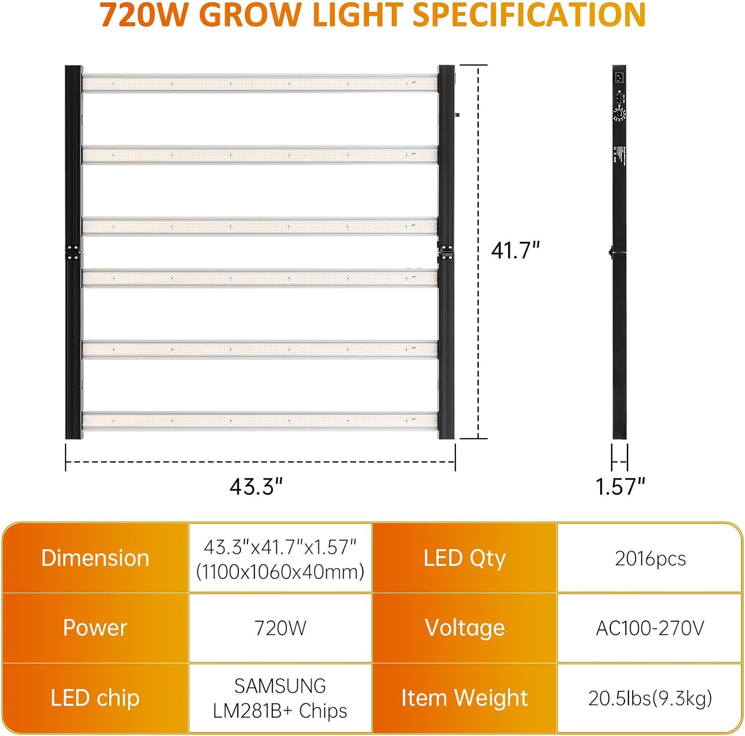 720W LED Grow Light