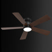 Hykoont 48'' Dark Walnut Ceiling Fans with Lights