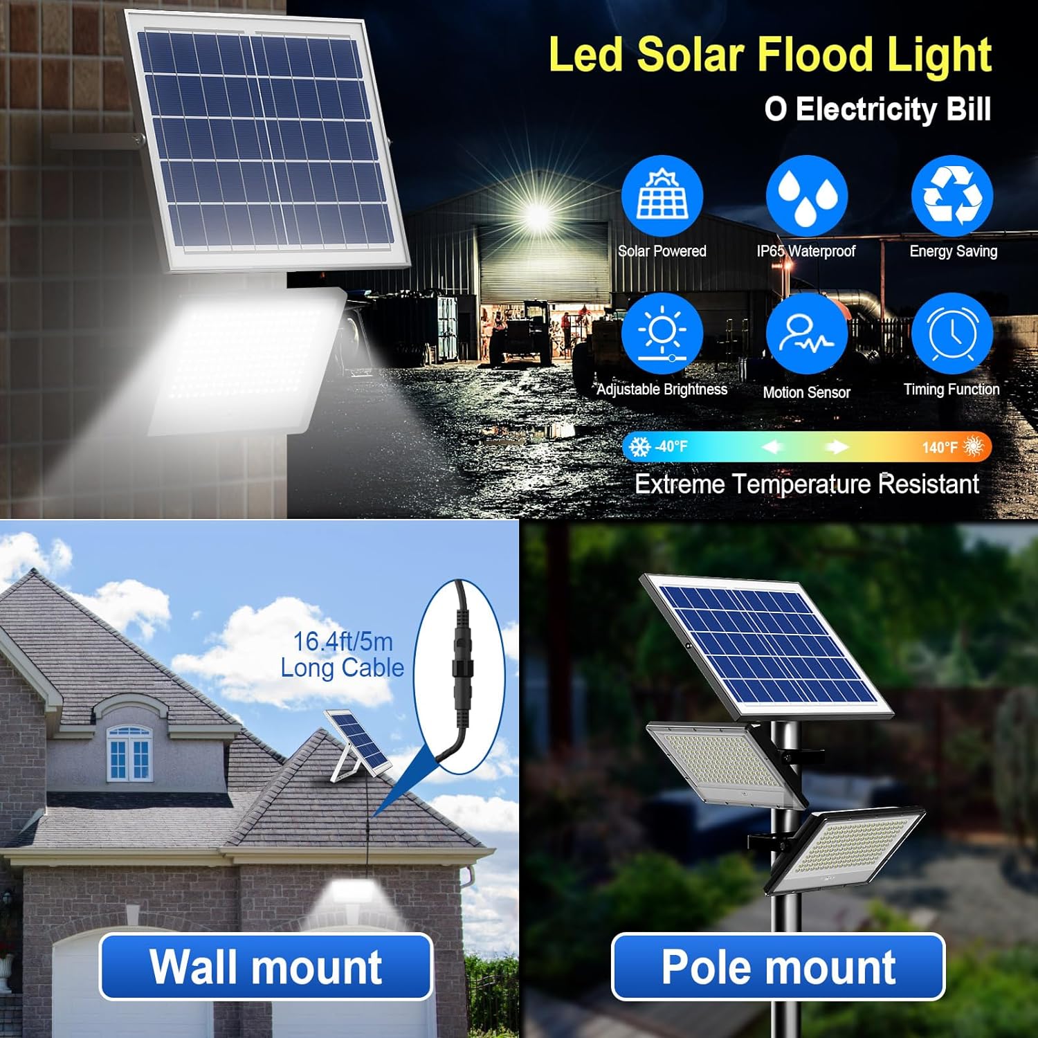 Solar Flood good Lights Outdoor/Indoor