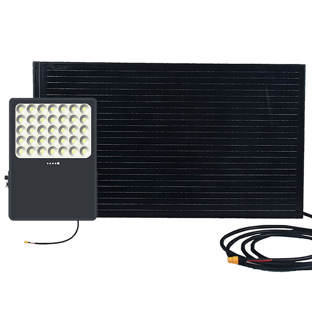 OK40B 40W 240WH Multi-angle Install Solar Flood Light with Customizable Color Temperatures