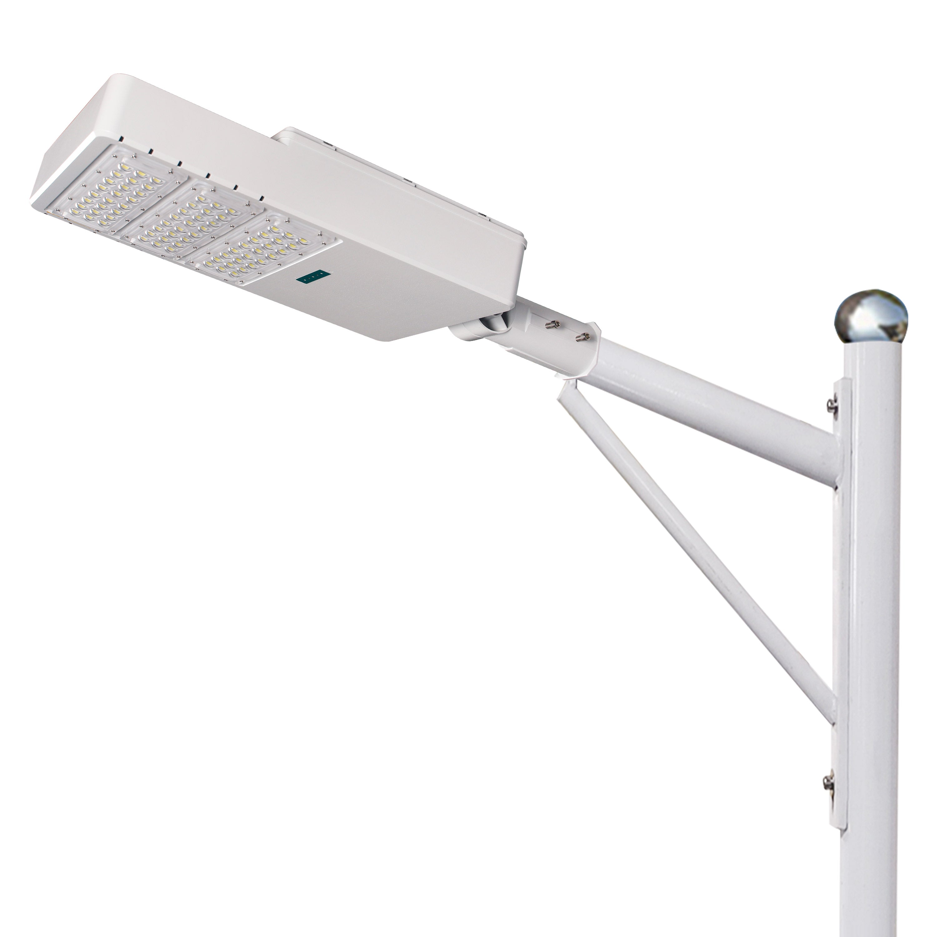 HY120 200W Commercial Solar Street Light 1152WH with Adjustable CCT MPPT Control