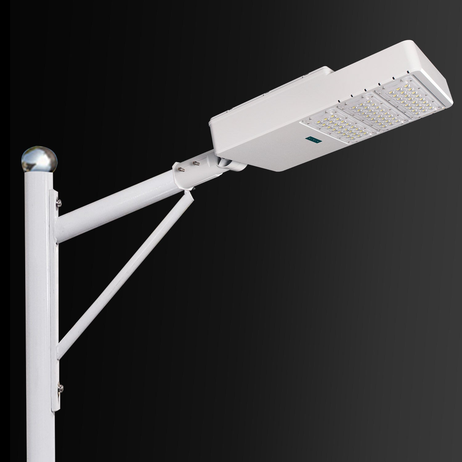 HY120 200W Commercial Solar Street Light 1152WH with Adjustable CCT MPPT Control