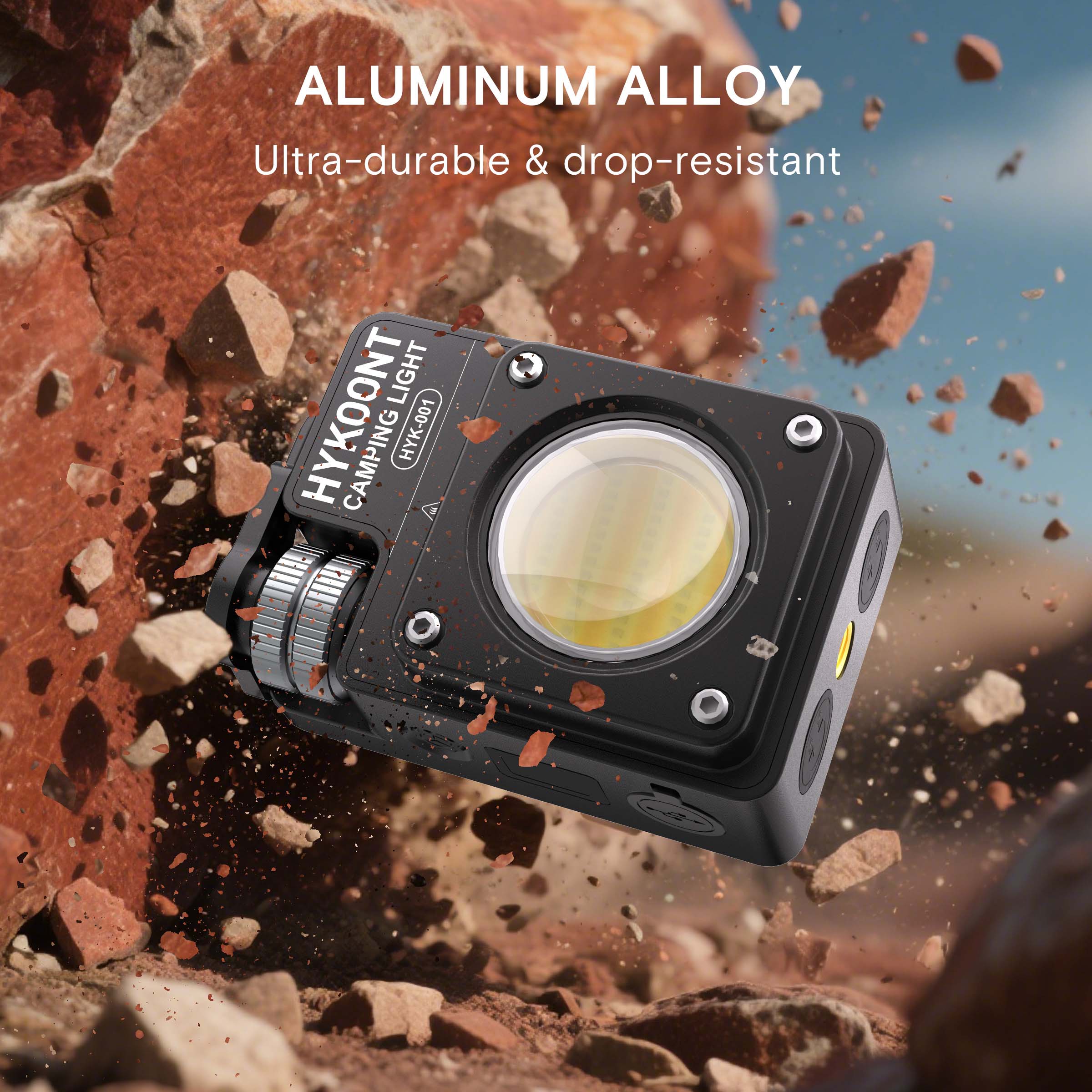 HYKOONT HYK-001 5000LM Super Bright Magnetic Camping&work Light |2700K–6900K | Waterproof & Rechargeable Flash light