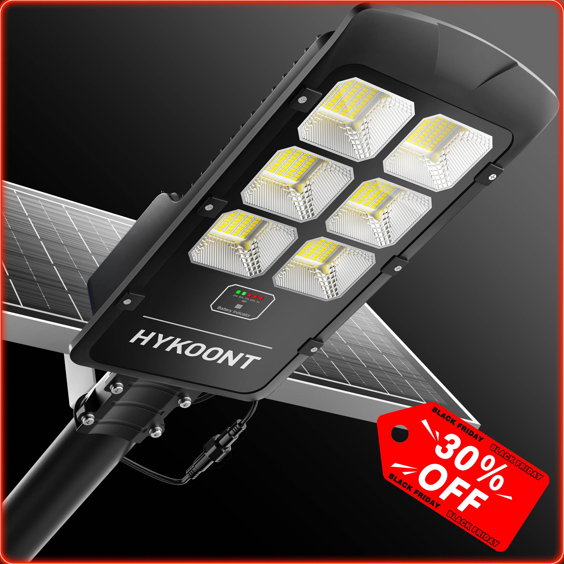 Hykoont BD006 Solar Street Flood Light Outdoor (60000 Lumen)