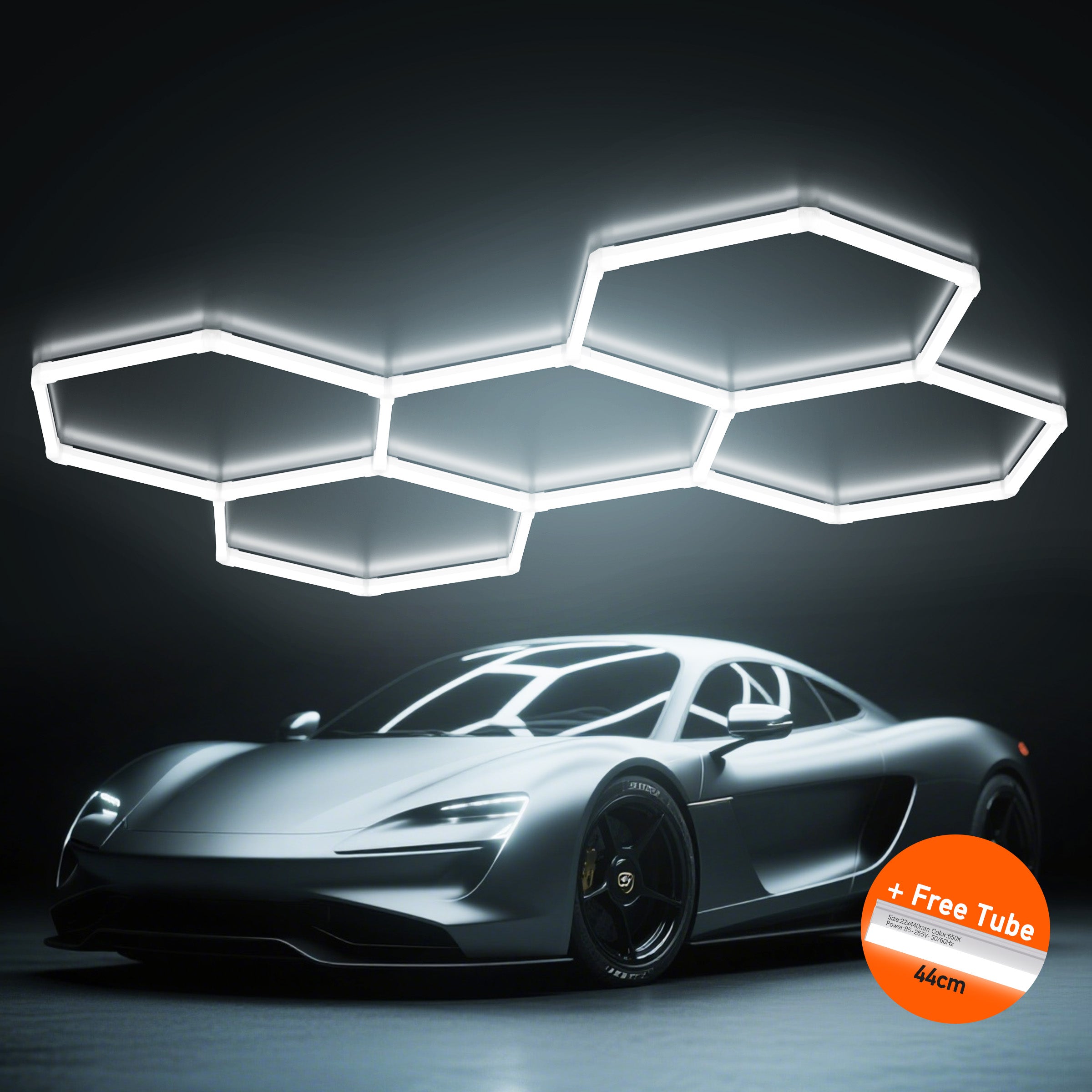 Hykoont 14 Grid with Frame 700W 73920LM LED Hexagon Garage Lights Buy