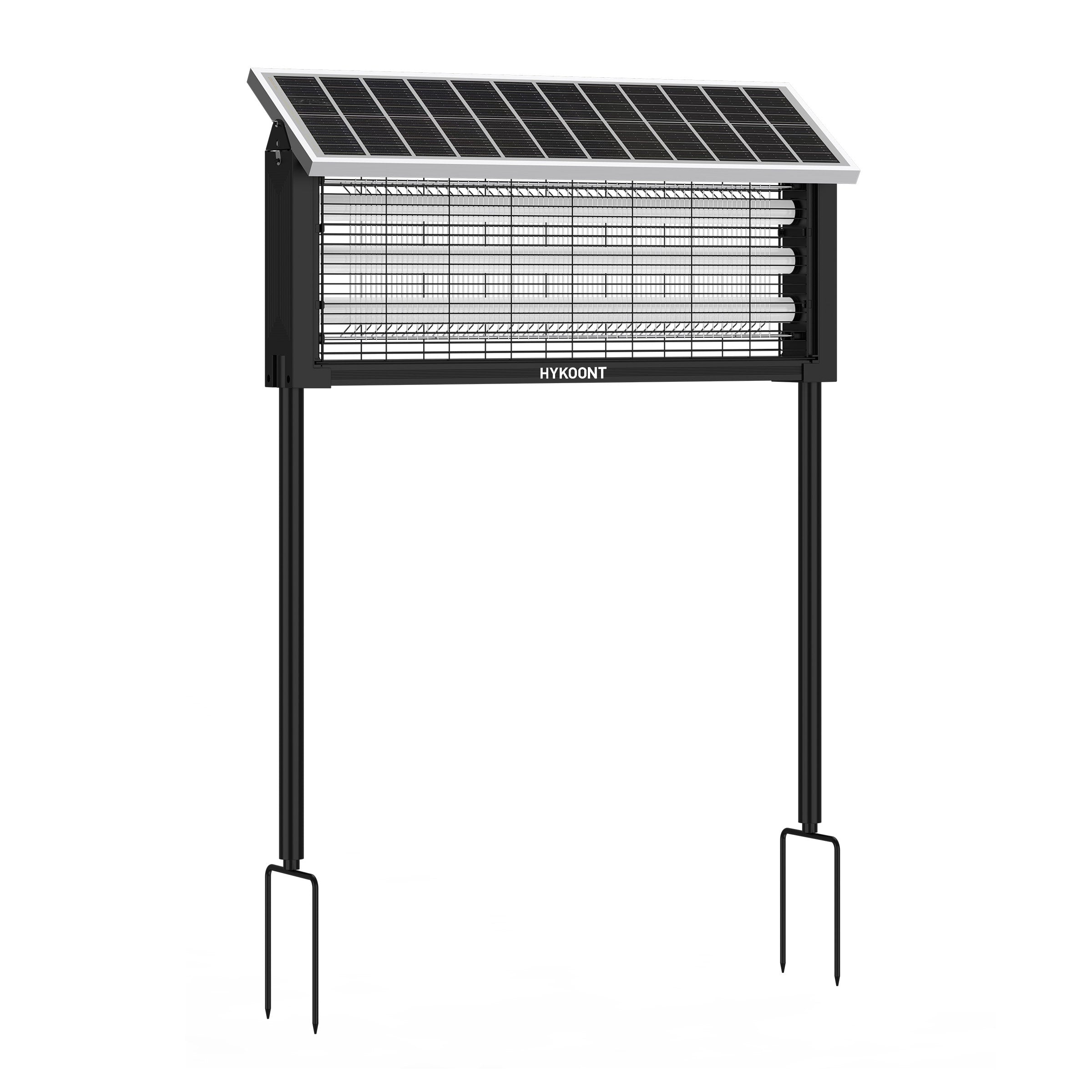 Hykoont 19W Solar LED Bug Zapper Light Standard with Triple UV Tubes G