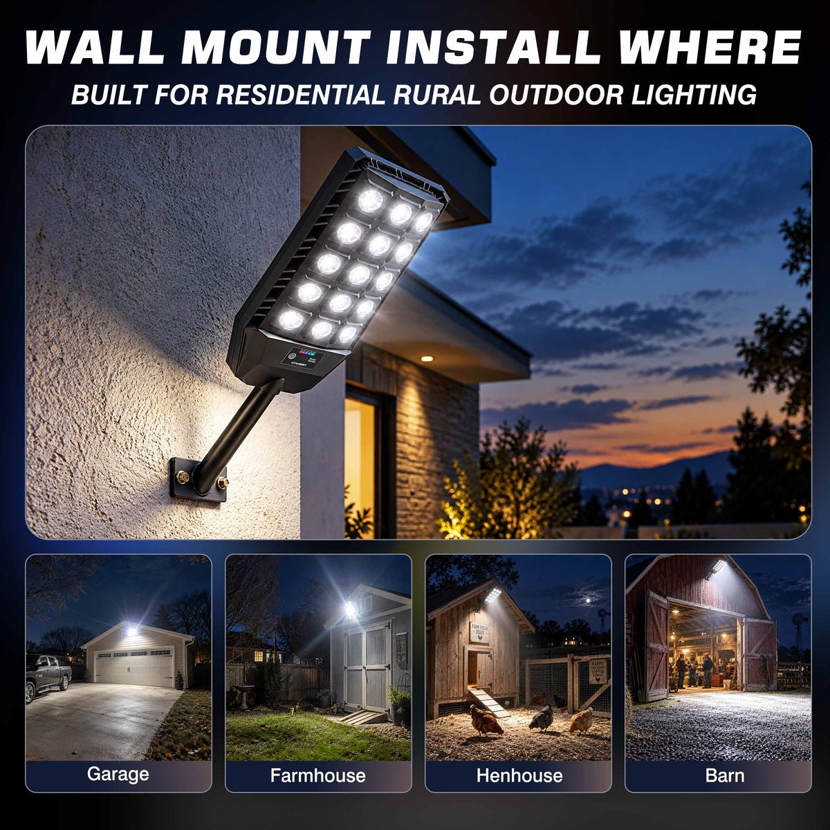 Hykoont TW015 15000LM Large Lens Solar Street Light Pre-Order (Ships in 1 month)