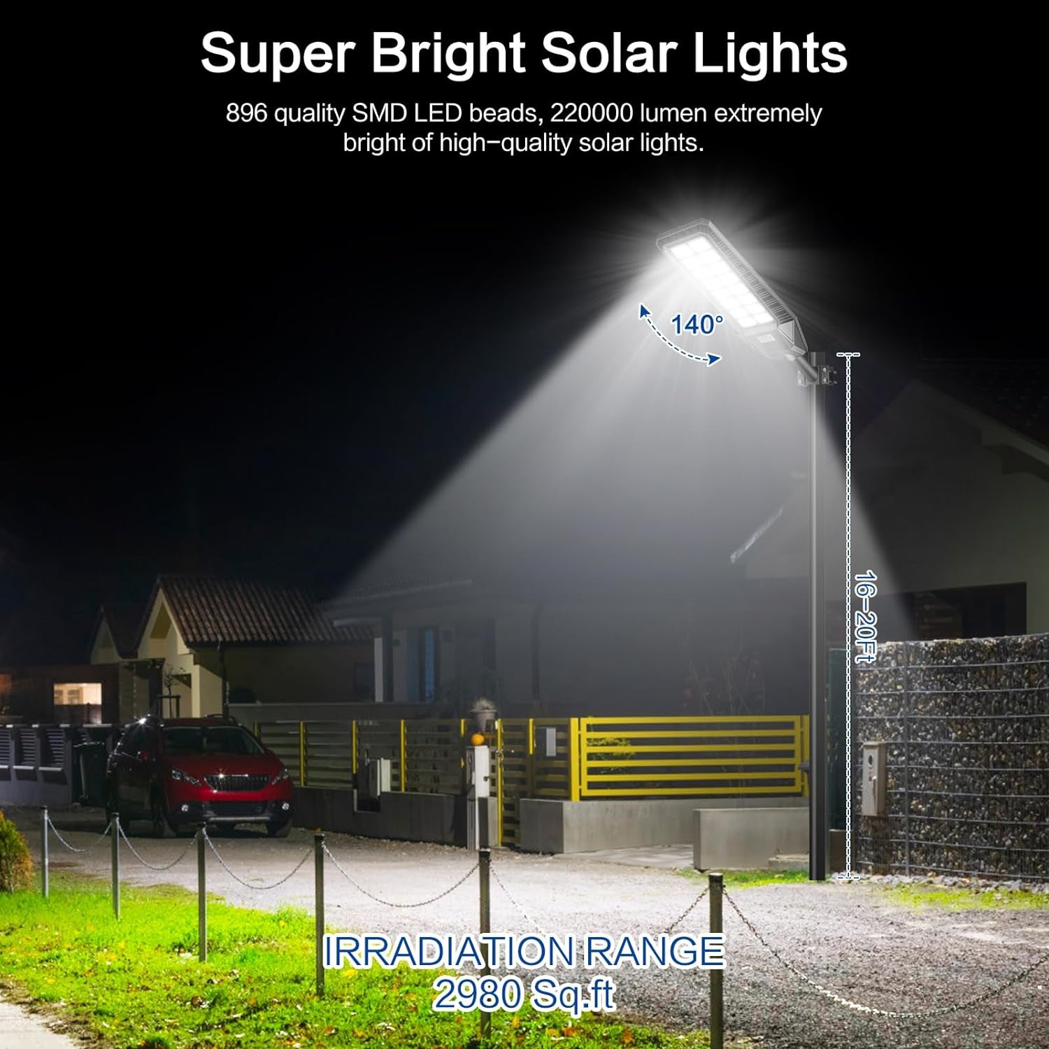 Hykoont TW016 Series 1600W Solar Street Lights