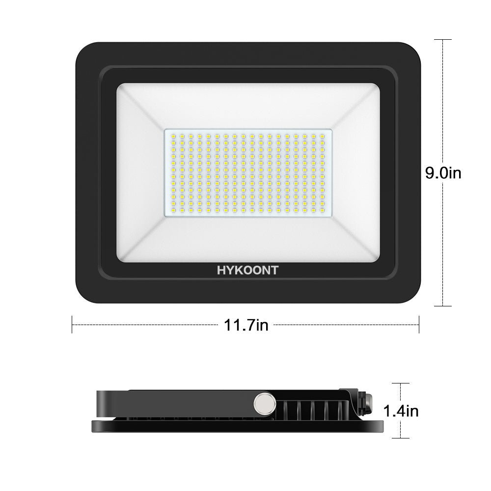 Hykoont LF162W 200W LED Flood Light, 20000lM, 2 Pack