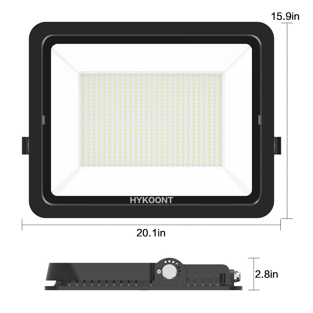 Hykoont LF165W-2 500W LED Flood Light Outdoor 50000 Lumens 2 Pack