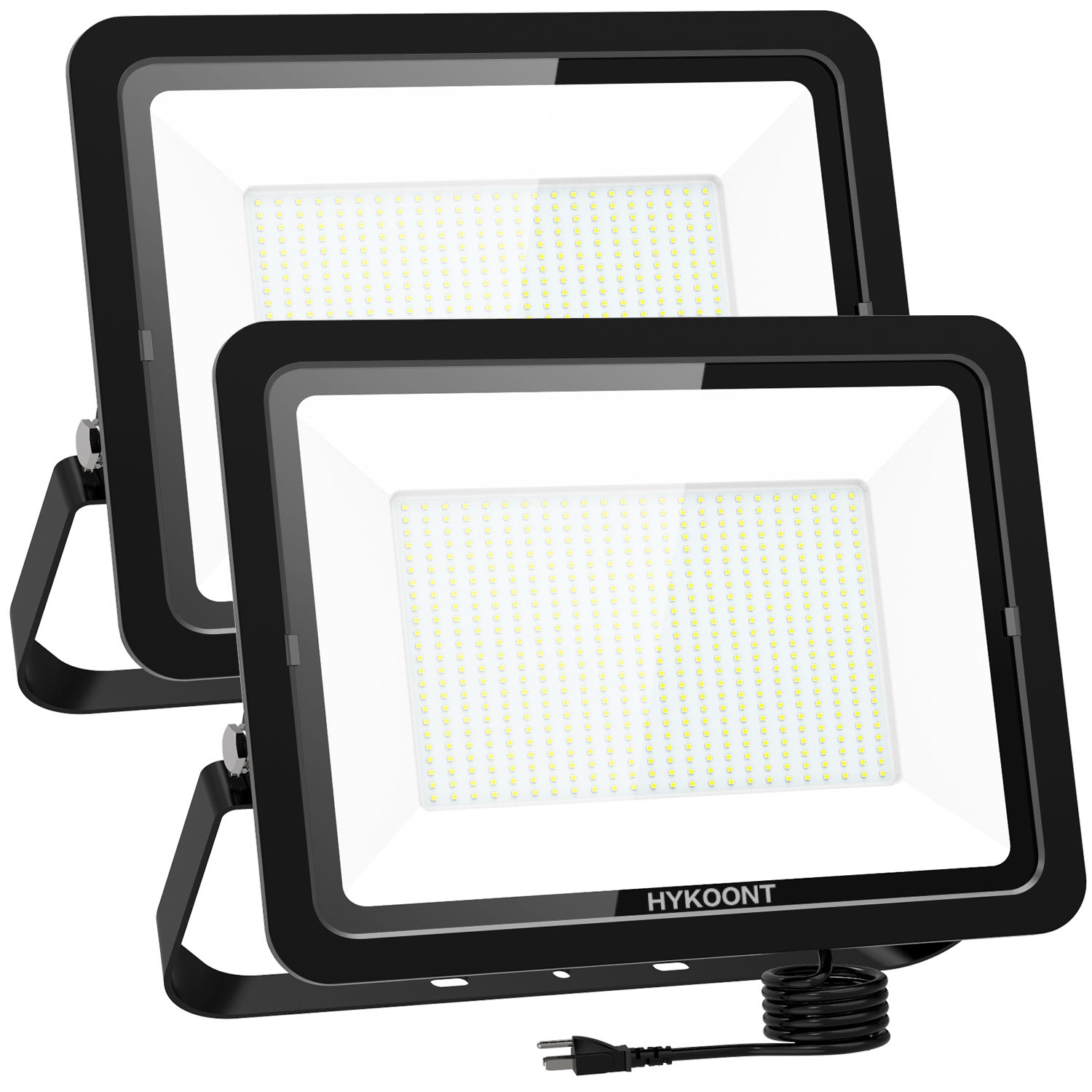 Hykoont LF165W-2 500W LED Flood Light Outdoor 50000 Lumens 2 Pack