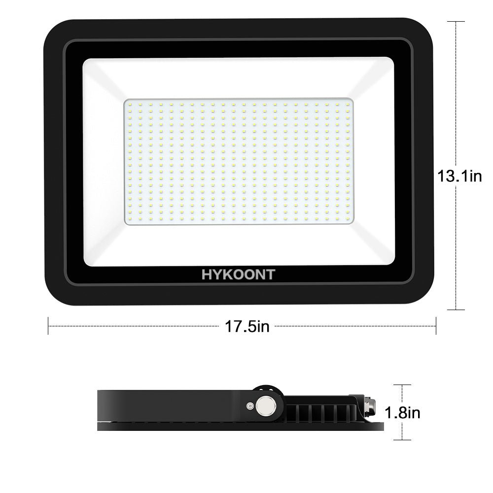 Hykoont SMD400 2 Pack 400W LED Flood Light 17500lm 5000K