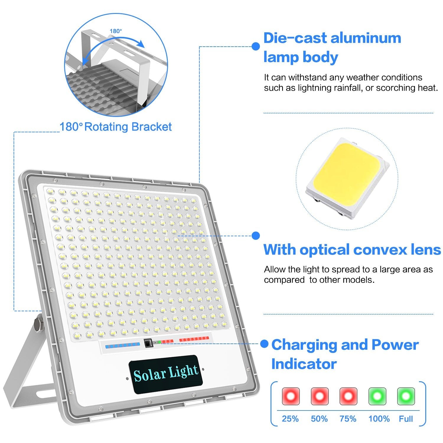 Hykoont XC930 Solar Flood Lights