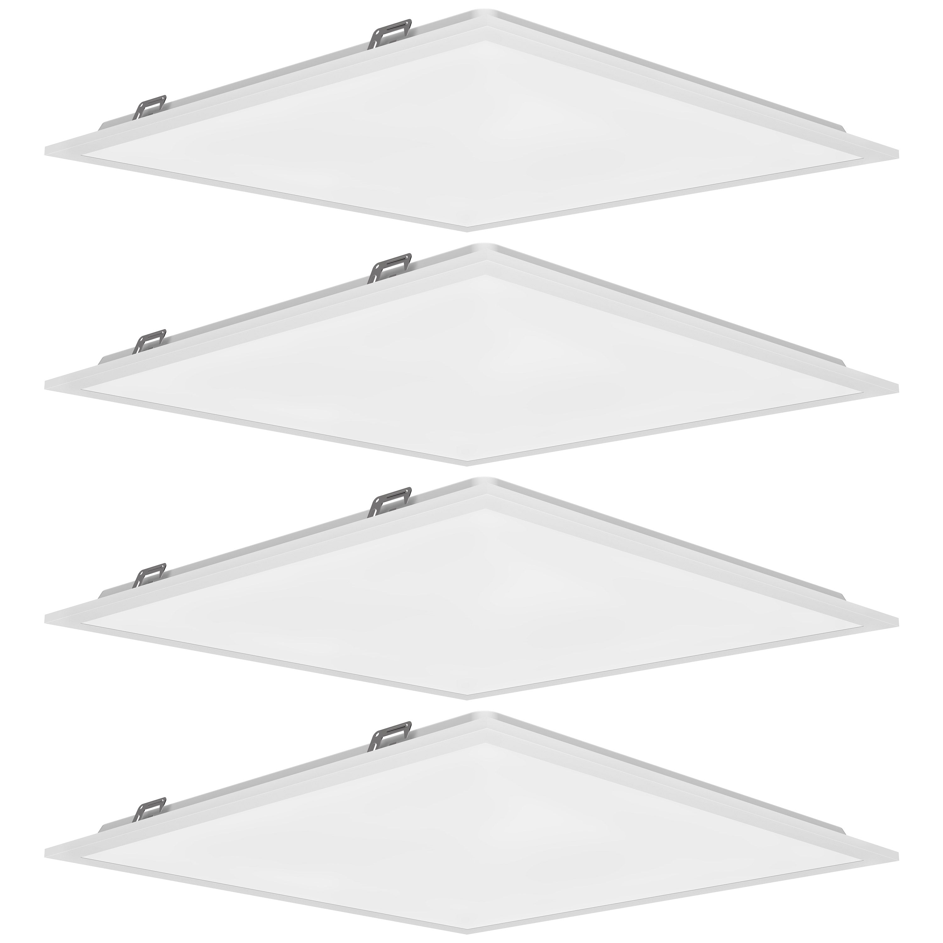 Hykoont 2x2 LED Flat Panel Light | 33W Adjustable CCT & Wattage | 5000K 4000K 3500K | UL & DLC5.1 | Commercial LED