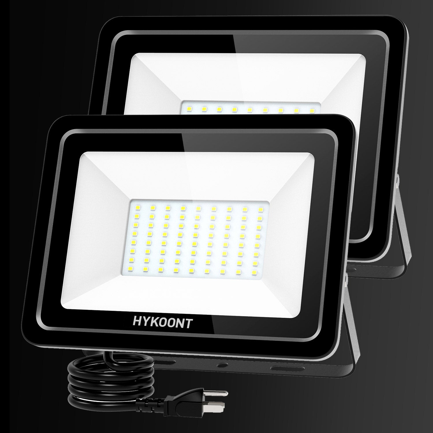 مجموعة من 2 مصباح LED بقدرة 100 وات من Hykoont SMD100