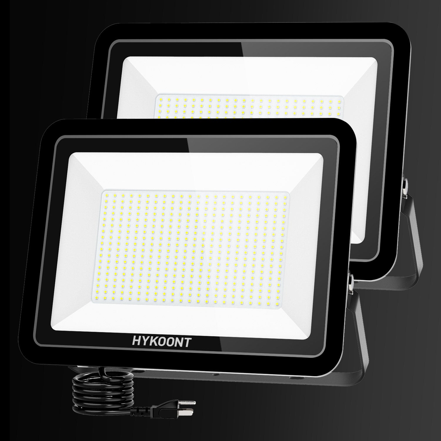 Hykoont SMD400 2 Pack 400W LED Flood Light 17500lm 5000K