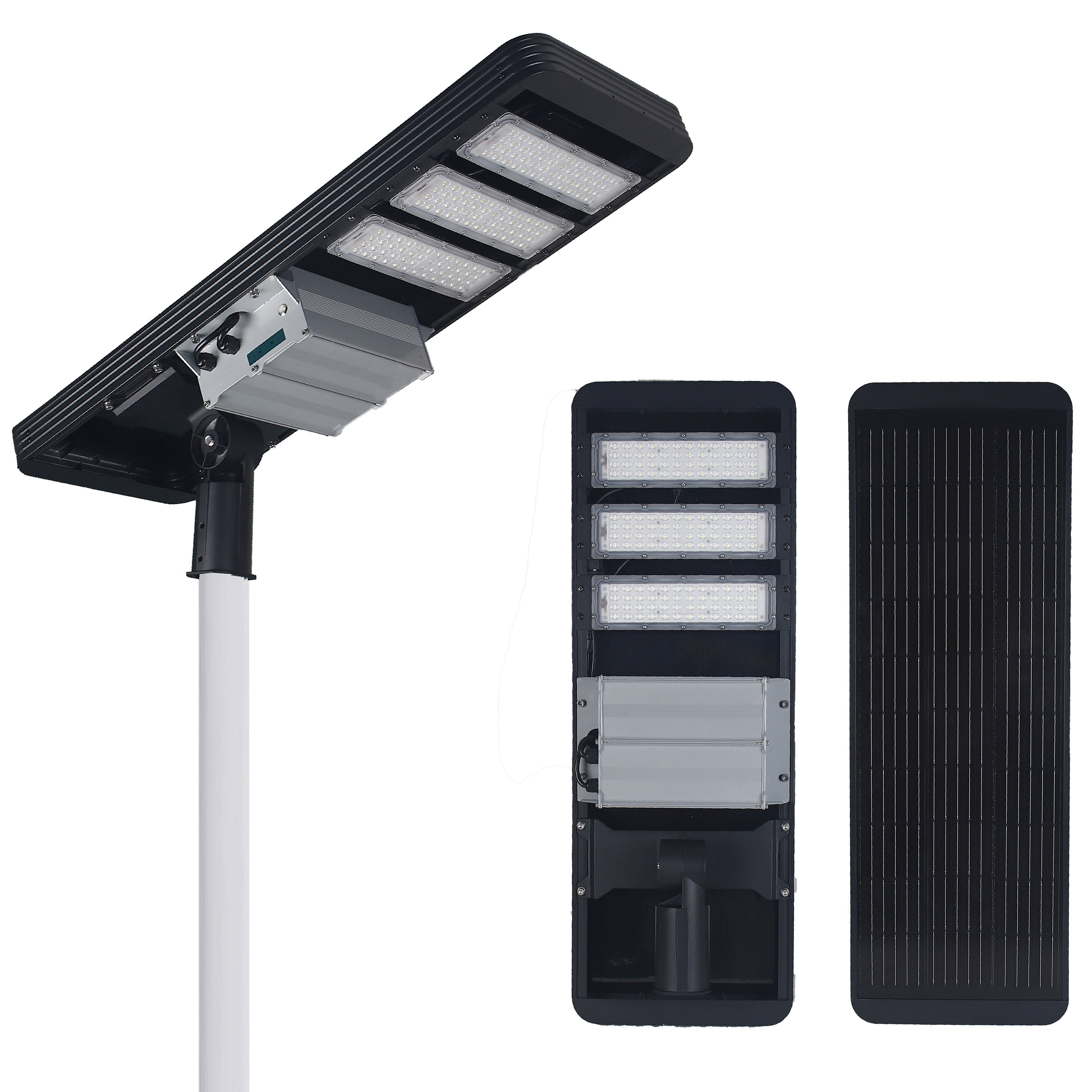 HK100 100W Solar Street Light 160LM/W 288WH Battery 70°+140° Beam Angle