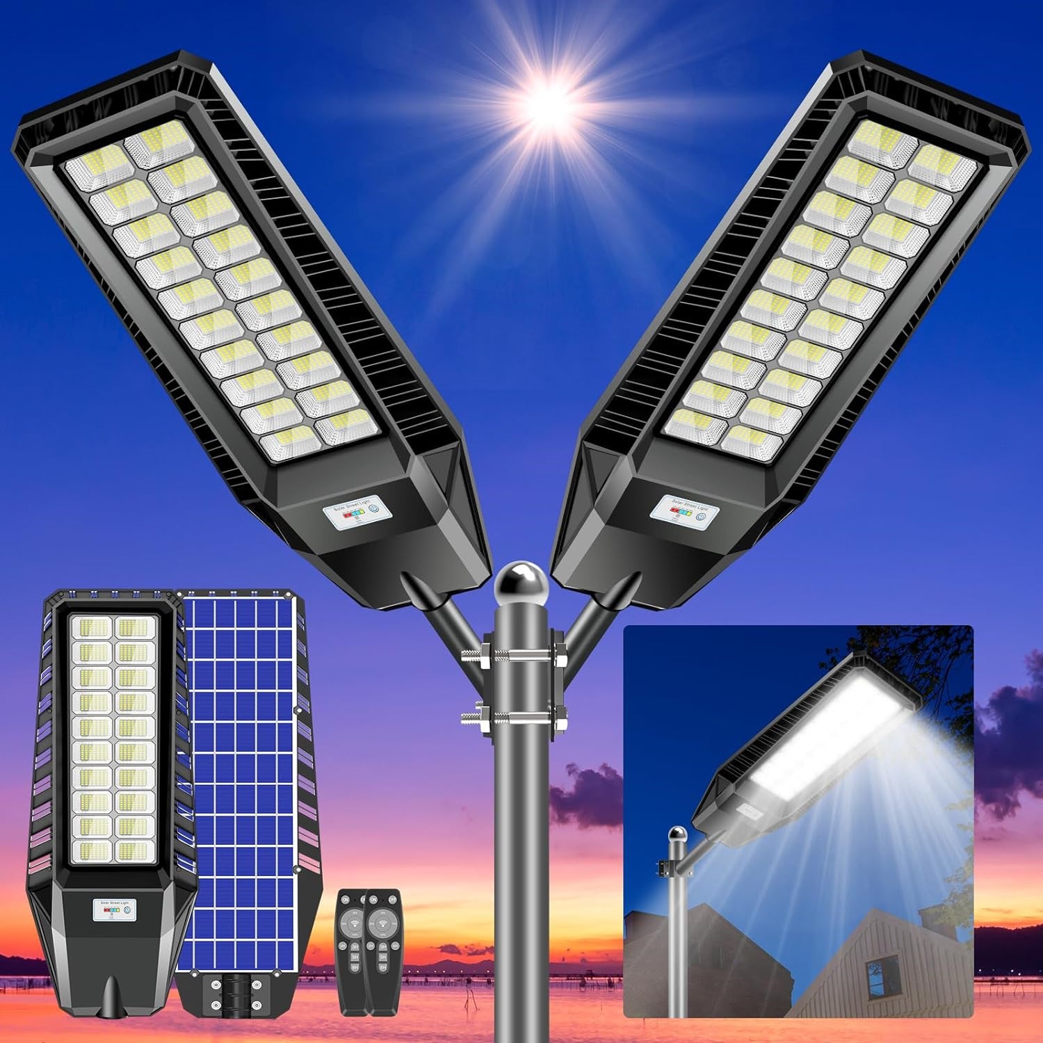 Hykoont 2000W Solar Street Lights TW020 Series