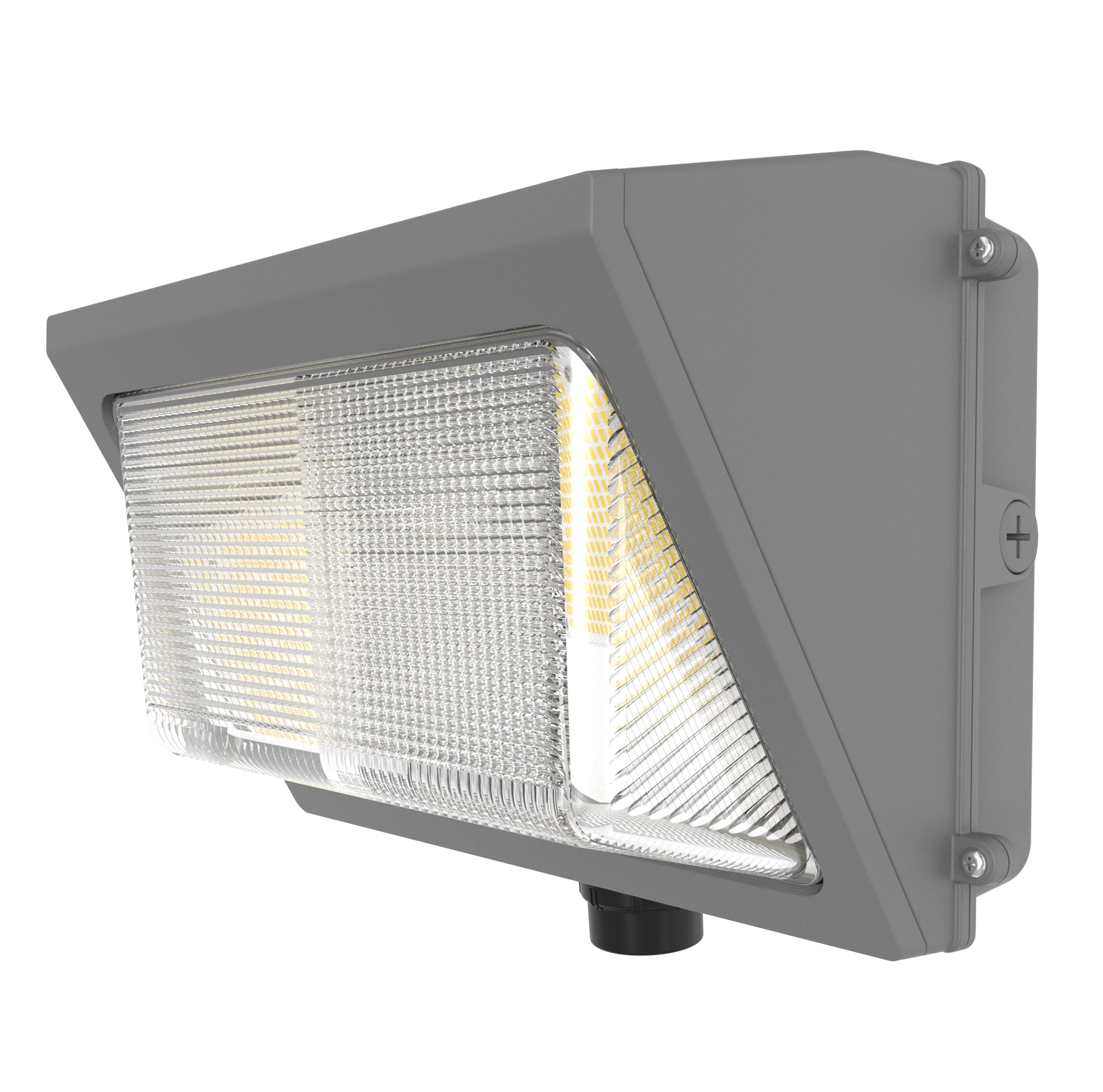 Hykoont WK04 Series Half Cut Wall Pack Light Dimmable and Selectable CCT