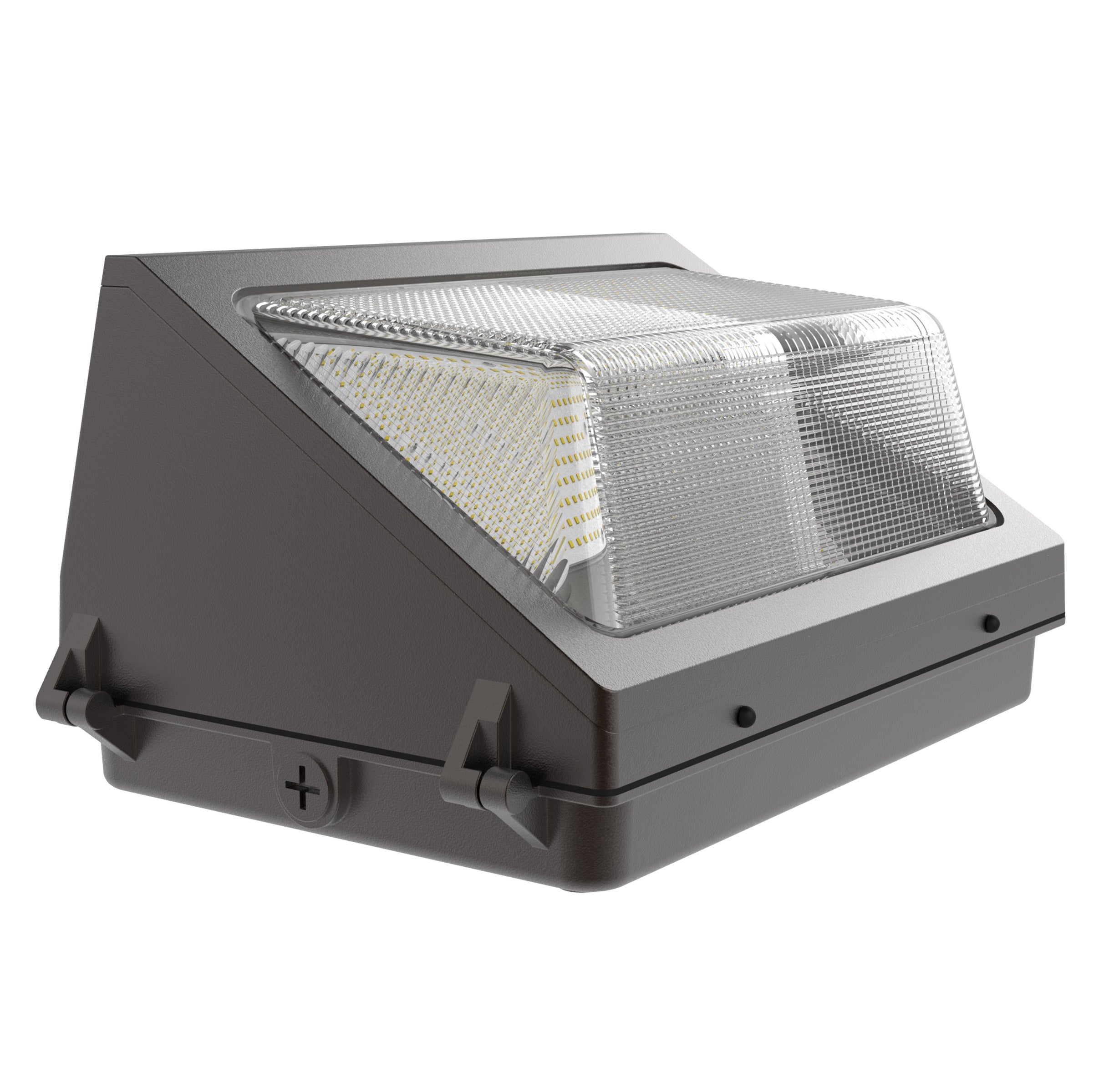 Hykoont WK04 Series Half Cut Wall Pack Light Dimmable and Selectable CCT