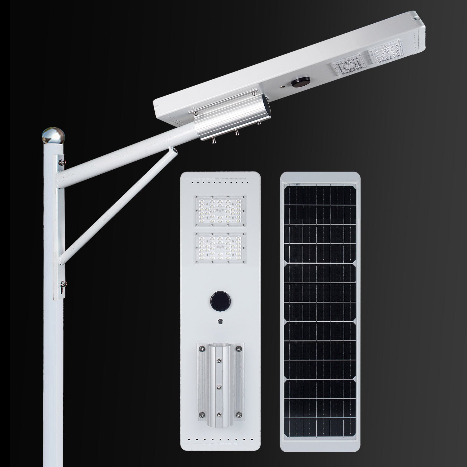 YK30-A 30W 3600LM Solar Street Light 96WH Battery 72Hrs Operation in Rainy Cloudy Weather