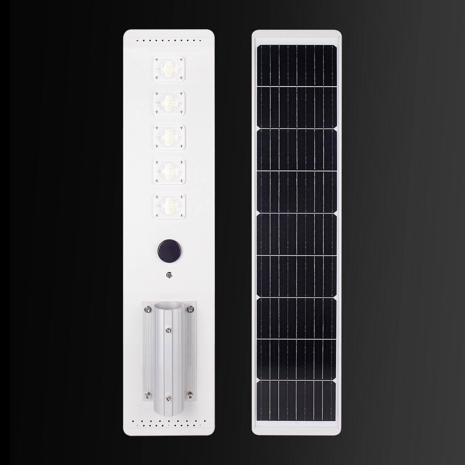 YK60 60W 9600LM Smart Solar Street Light with 144WH Li-FePO4 and Intelligent MPPT Control