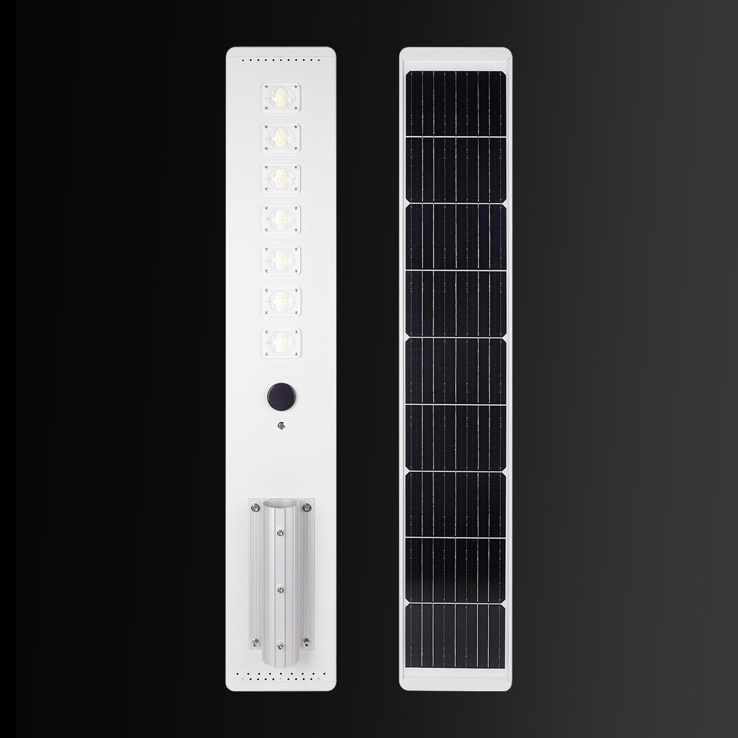 YK80 Pro 80W 12800LM Solar Street Light 160WH Battery 3000K-6500K Efficient with Mono Solar Panel