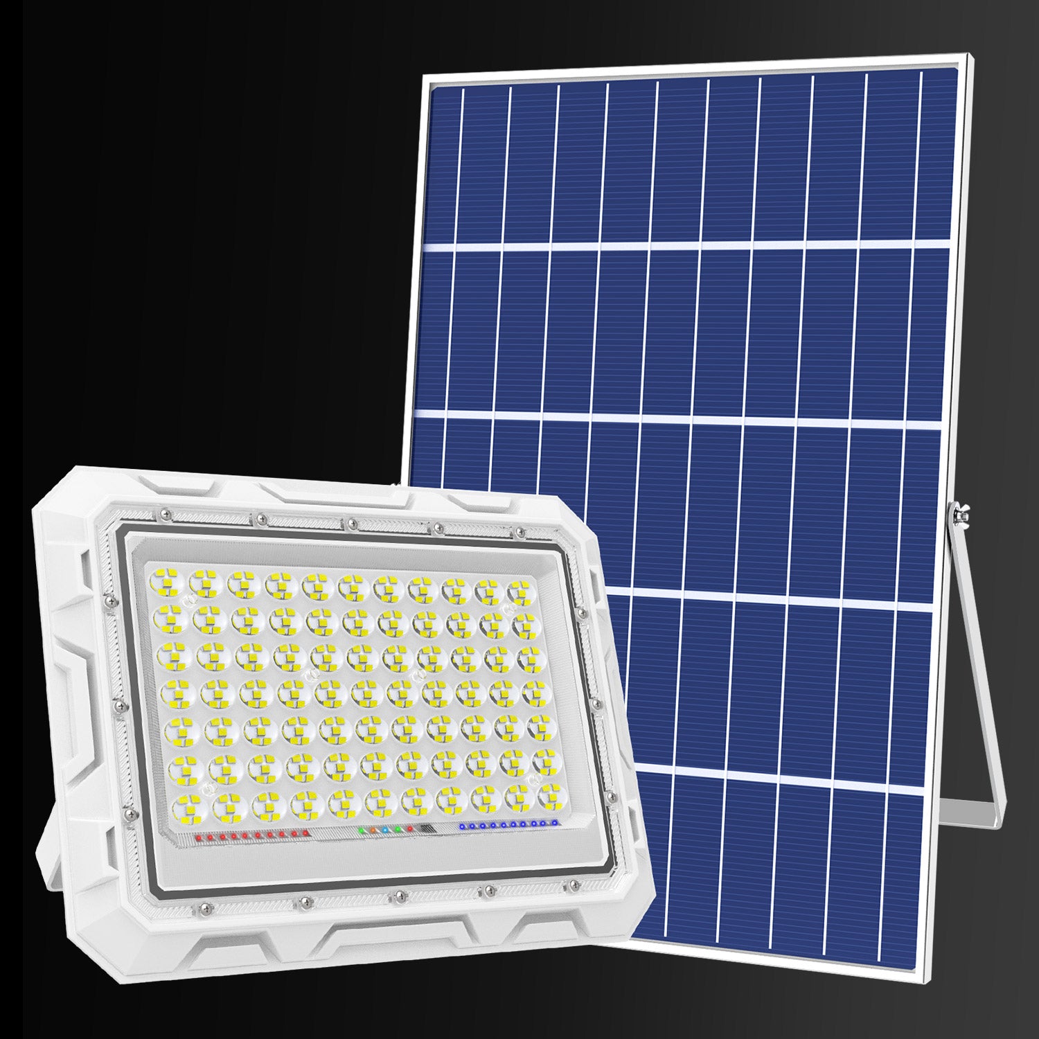 Hykoont ZZ077 300W LED Solar Flood Lights 2 Pack