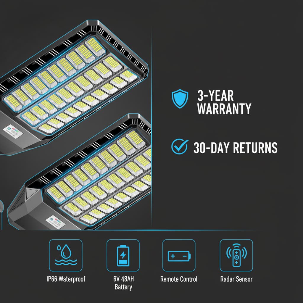 Hykoont TW030 mini 42000LM Solar Street Light