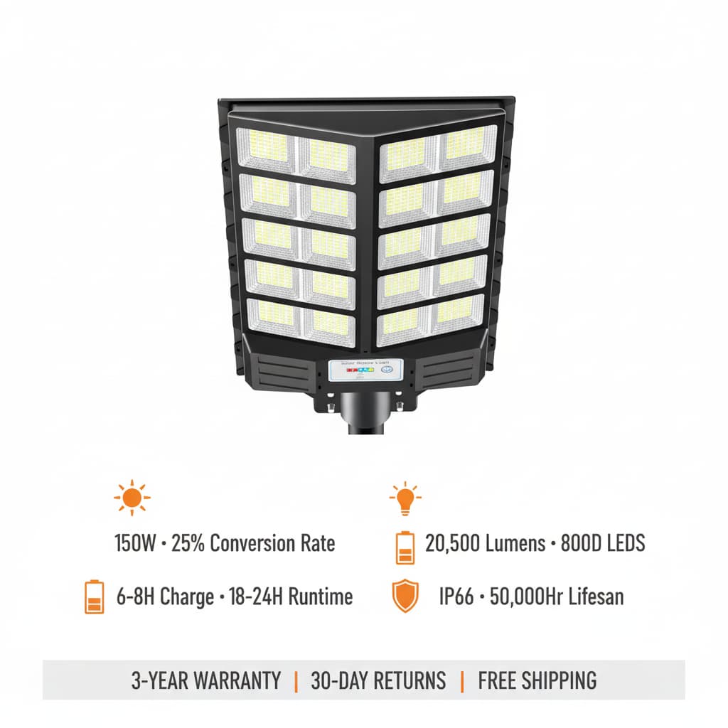 Hykoont BC020C 150W Solar Street Light