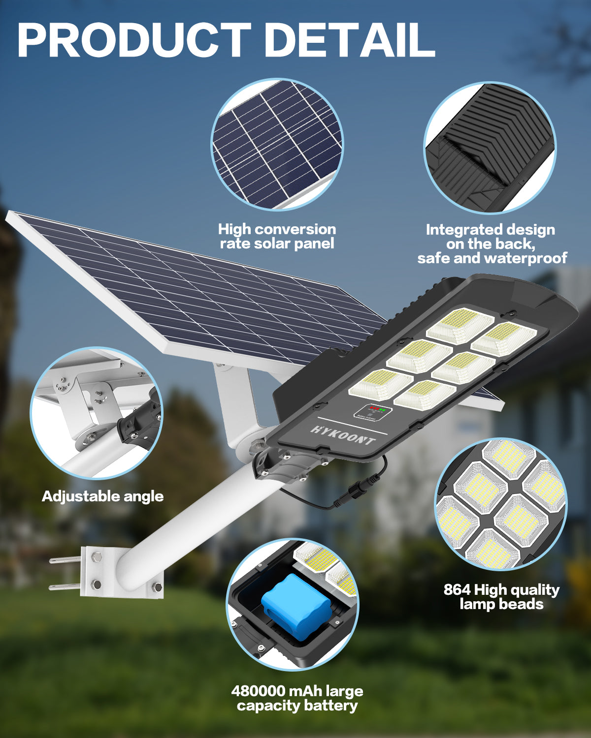 Solar Flood Lights Outdoor Supplier Solar Street Light 1200w – Hykoont
